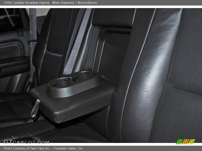 White Diamond / Ebony/Ebony 2009 Cadillac Escalade Hybrid
