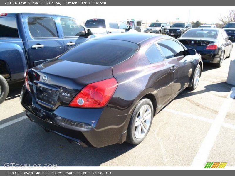 Crimson Black / Charcoal 2013 Nissan Altima 2.5 S Coupe