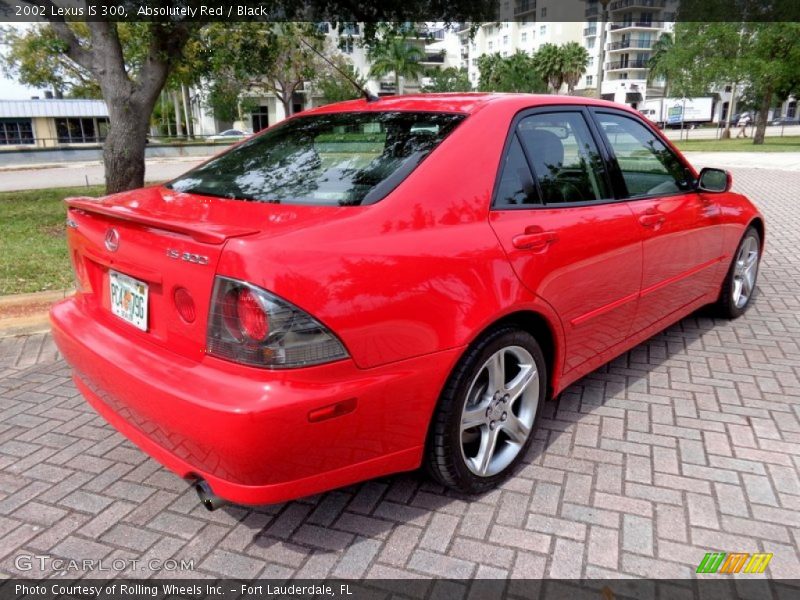 Absolutely Red / Black 2002 Lexus IS 300