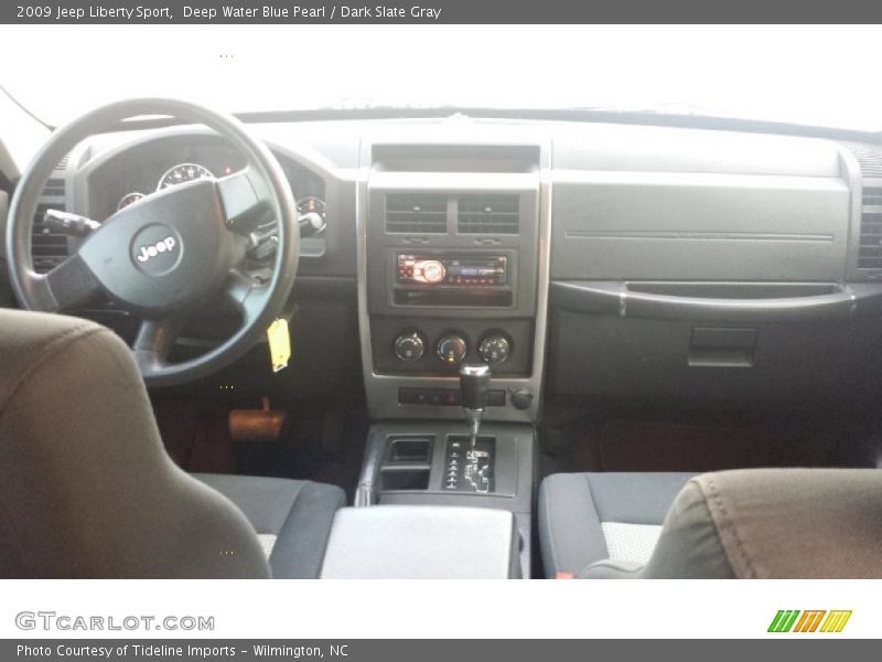 Deep Water Blue Pearl / Dark Slate Gray 2009 Jeep Liberty Sport