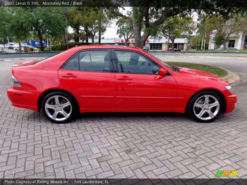 Absolutely Red / Black 2002 Lexus IS 300
