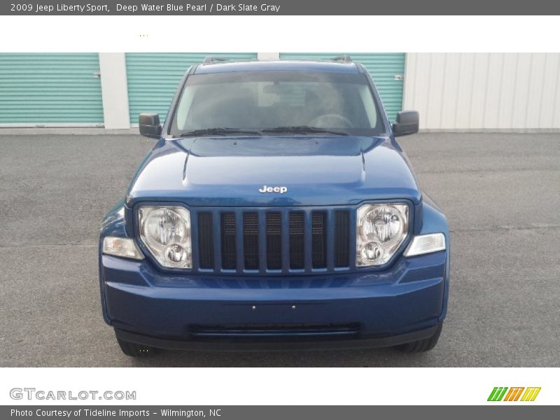 Deep Water Blue Pearl / Dark Slate Gray 2009 Jeep Liberty Sport