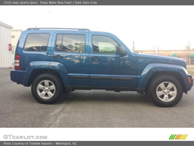 Deep Water Blue Pearl / Dark Slate Gray 2009 Jeep Liberty Sport