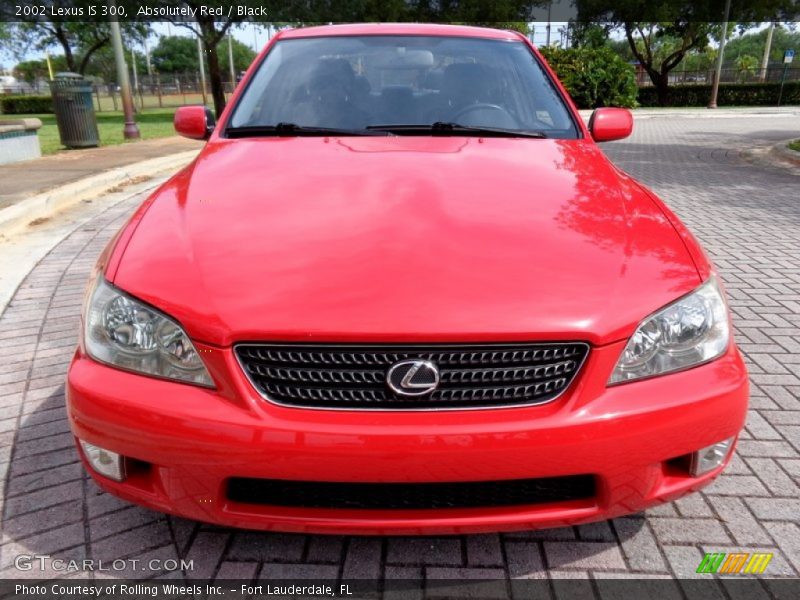 Absolutely Red / Black 2002 Lexus IS 300