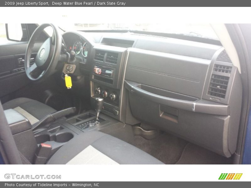 Deep Water Blue Pearl / Dark Slate Gray 2009 Jeep Liberty Sport