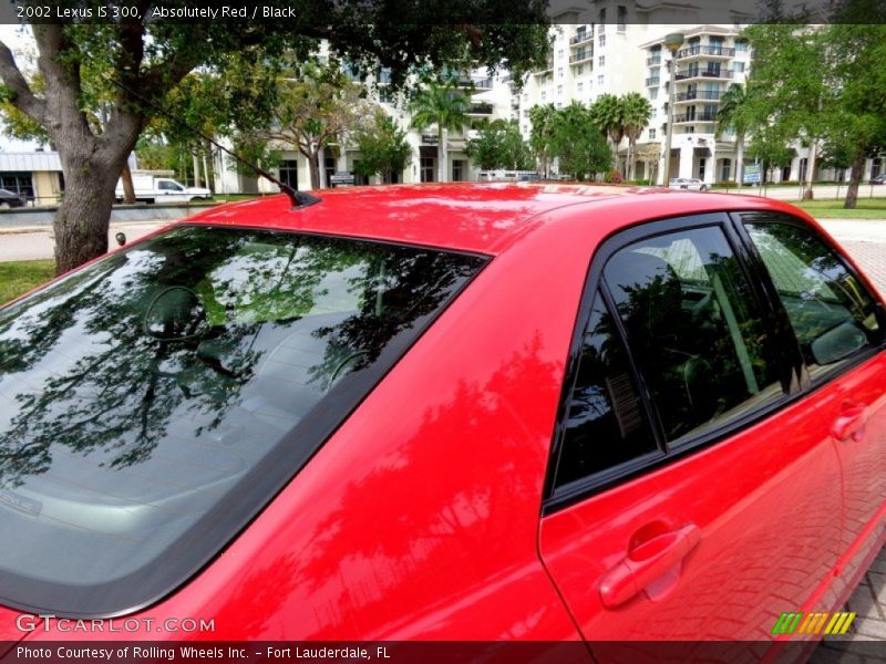 Absolutely Red / Black 2002 Lexus IS 300