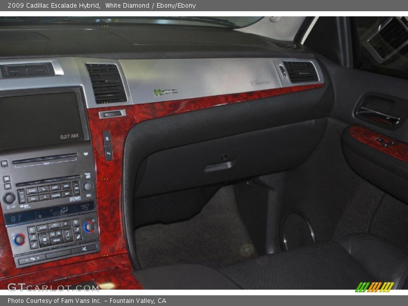 White Diamond / Ebony/Ebony 2009 Cadillac Escalade Hybrid