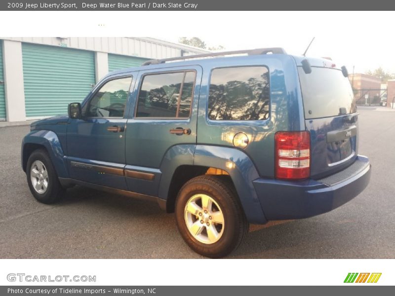 Deep Water Blue Pearl / Dark Slate Gray 2009 Jeep Liberty Sport