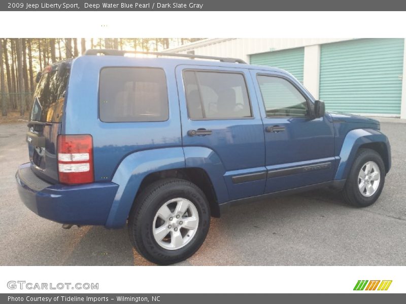 Deep Water Blue Pearl / Dark Slate Gray 2009 Jeep Liberty Sport
