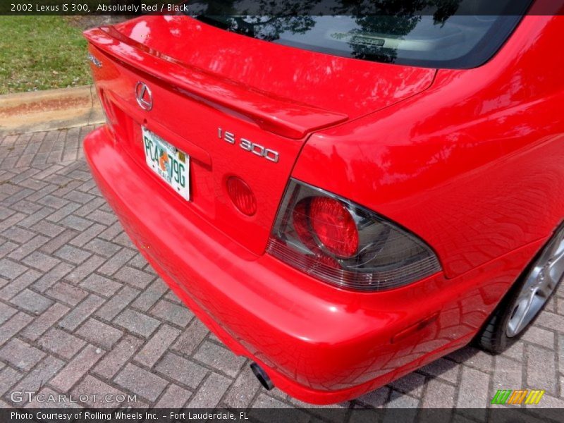 Absolutely Red / Black 2002 Lexus IS 300