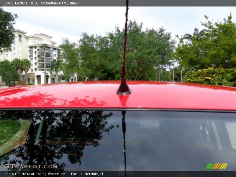 Absolutely Red / Black 2002 Lexus IS 300