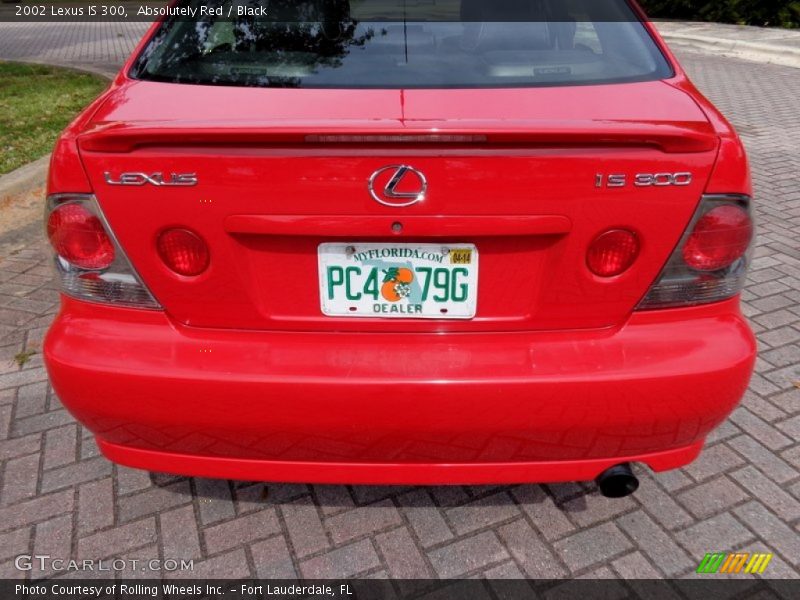 Absolutely Red / Black 2002 Lexus IS 300