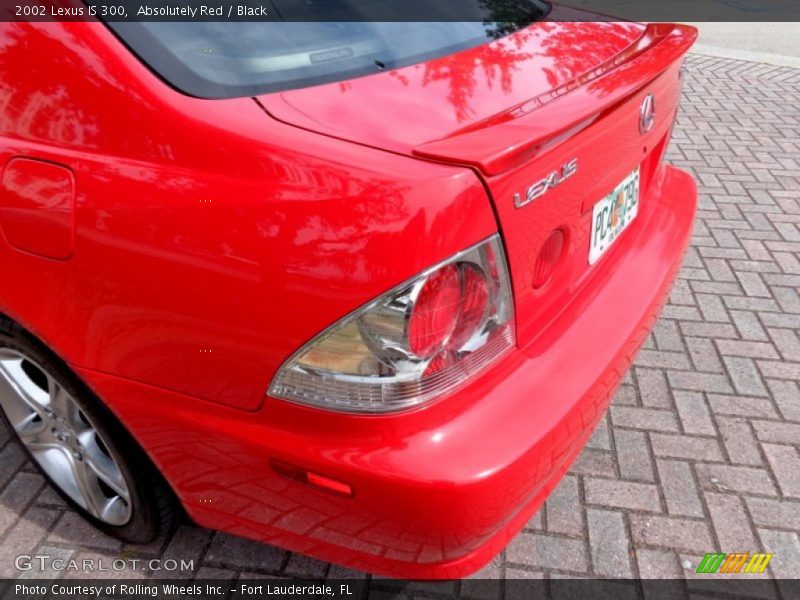Absolutely Red / Black 2002 Lexus IS 300