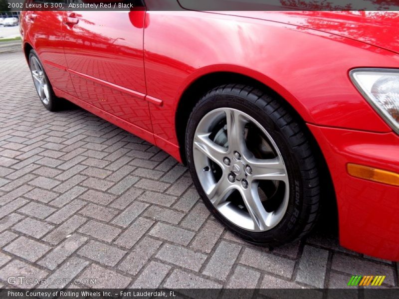 Absolutely Red / Black 2002 Lexus IS 300