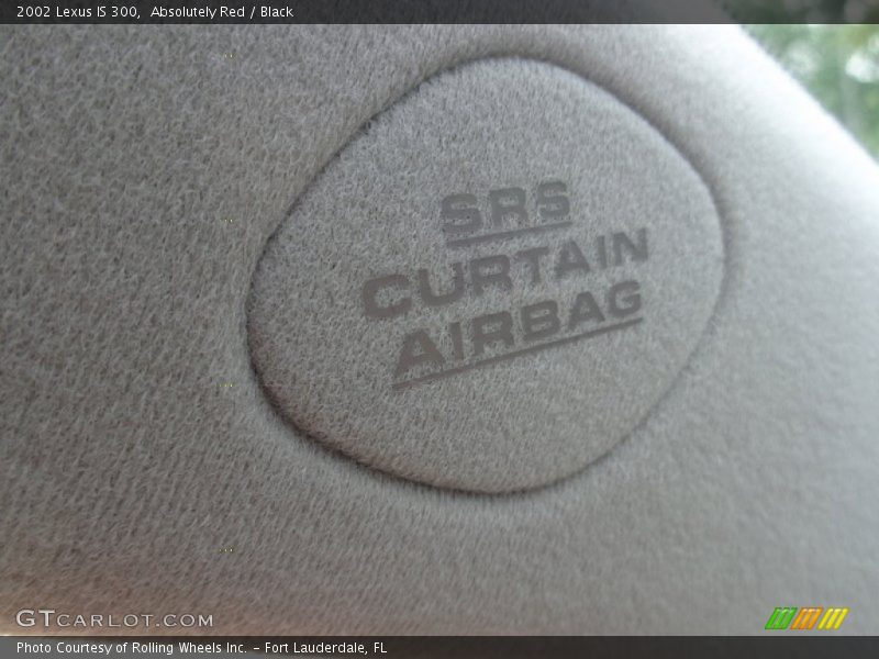 Absolutely Red / Black 2002 Lexus IS 300