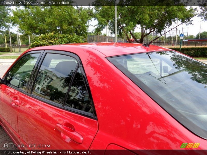 Absolutely Red / Black 2002 Lexus IS 300