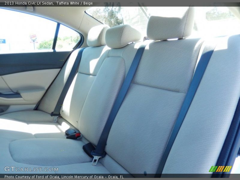 Taffeta White / Beige 2013 Honda Civic LX Sedan