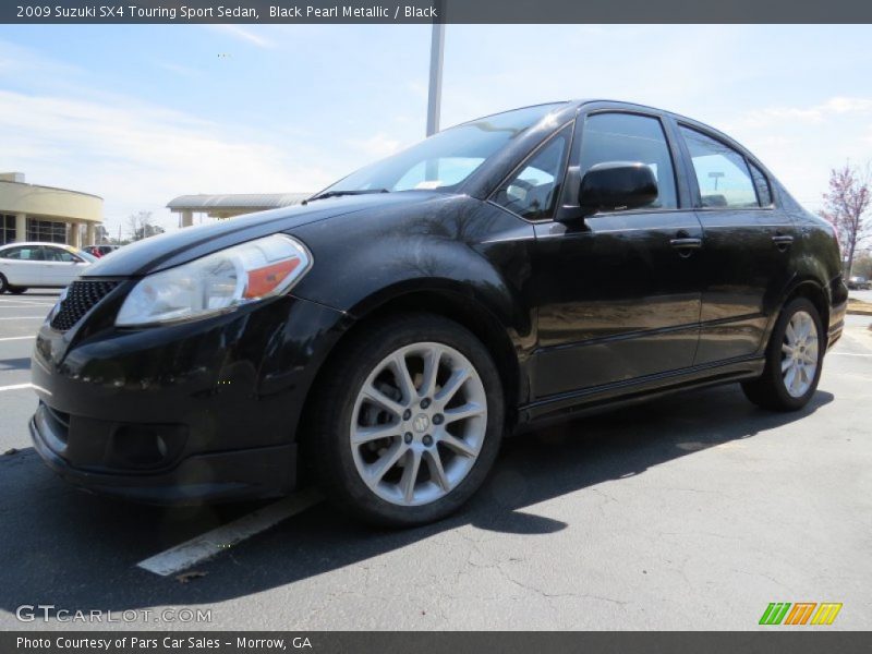 Black Pearl Metallic / Black 2009 Suzuki SX4 Touring Sport Sedan