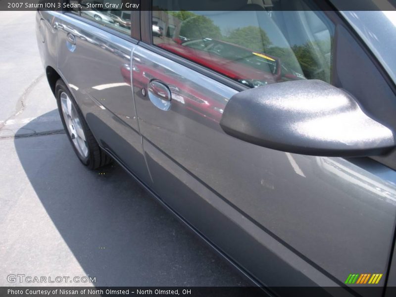 Storm Gray / Gray 2007 Saturn ION 3 Sedan