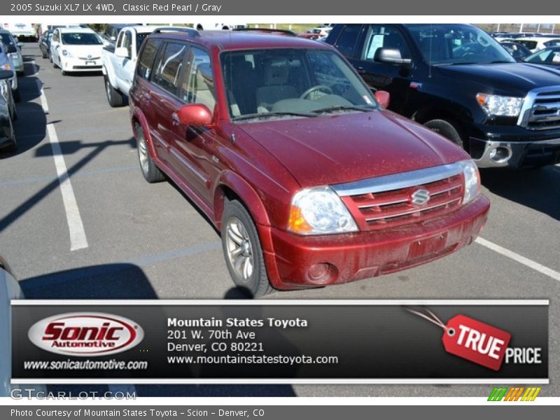Classic Red Pearl / Gray 2005 Suzuki XL7 LX 4WD