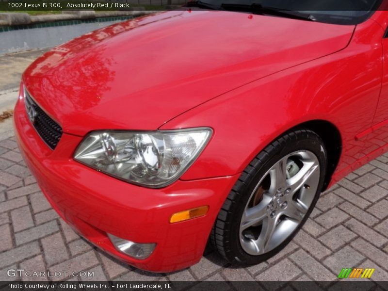 Absolutely Red / Black 2002 Lexus IS 300