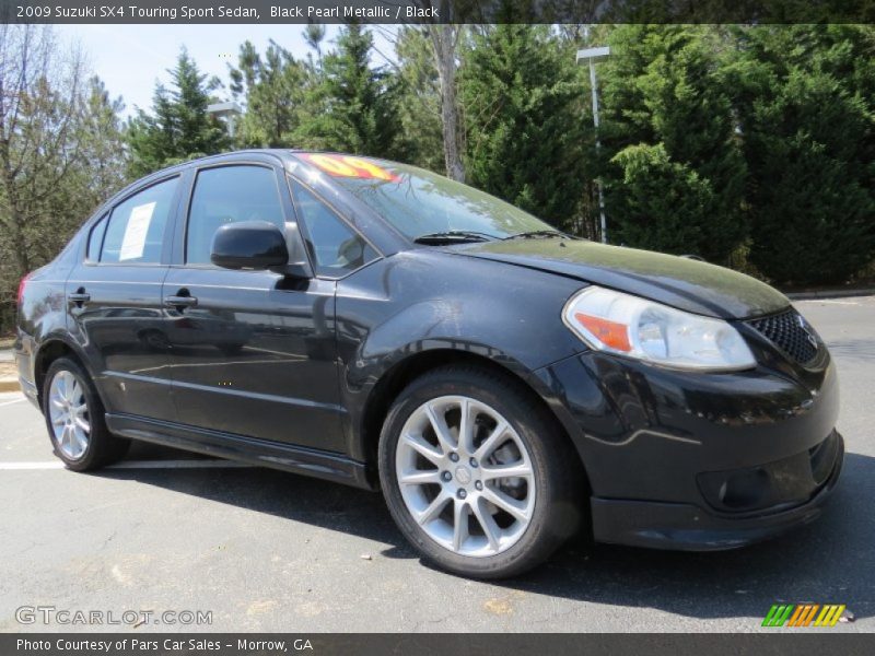 Black Pearl Metallic / Black 2009 Suzuki SX4 Touring Sport Sedan