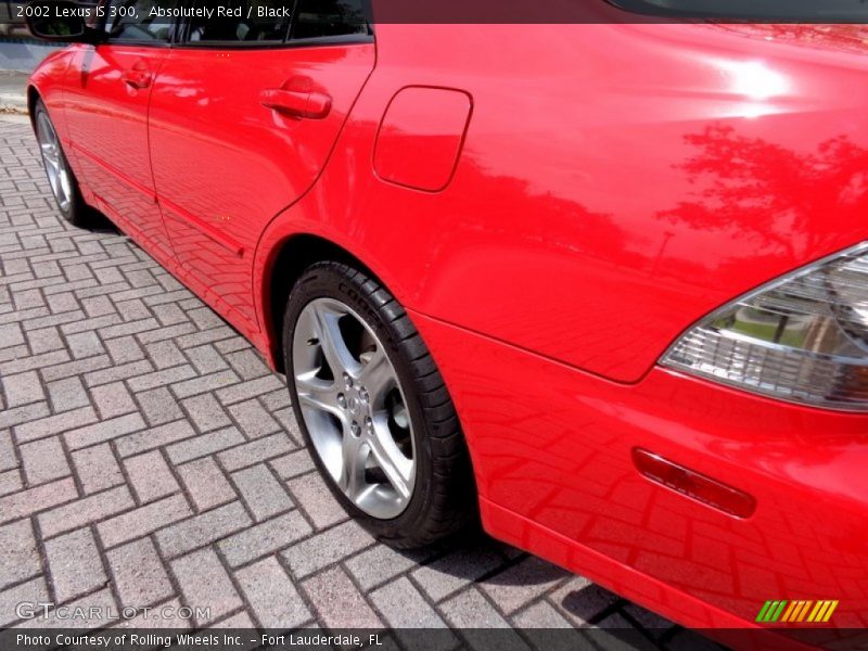 Absolutely Red / Black 2002 Lexus IS 300