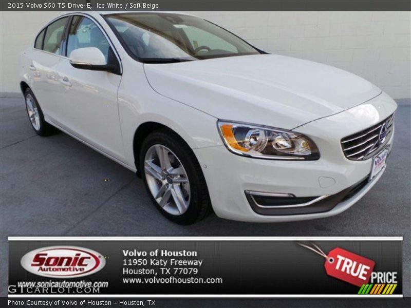 Ice White / Soft Beige 2015 Volvo S60 T5 Drive-E