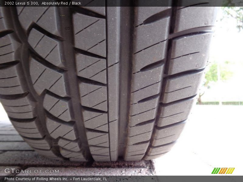 Absolutely Red / Black 2002 Lexus IS 300