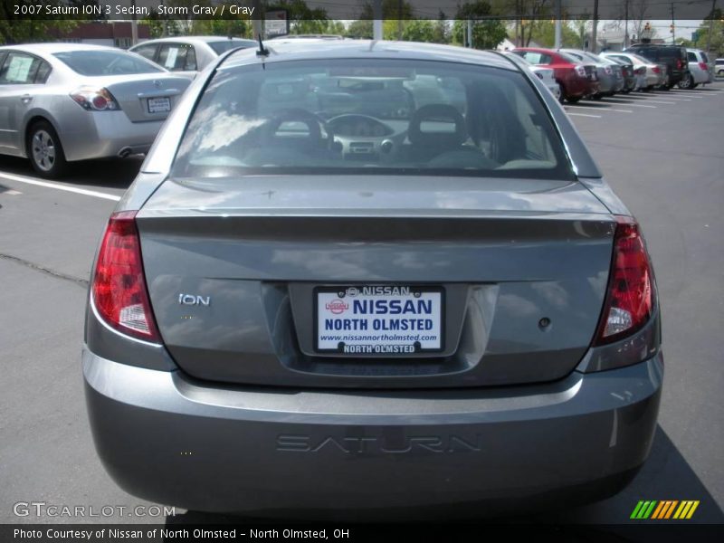 Storm Gray / Gray 2007 Saturn ION 3 Sedan