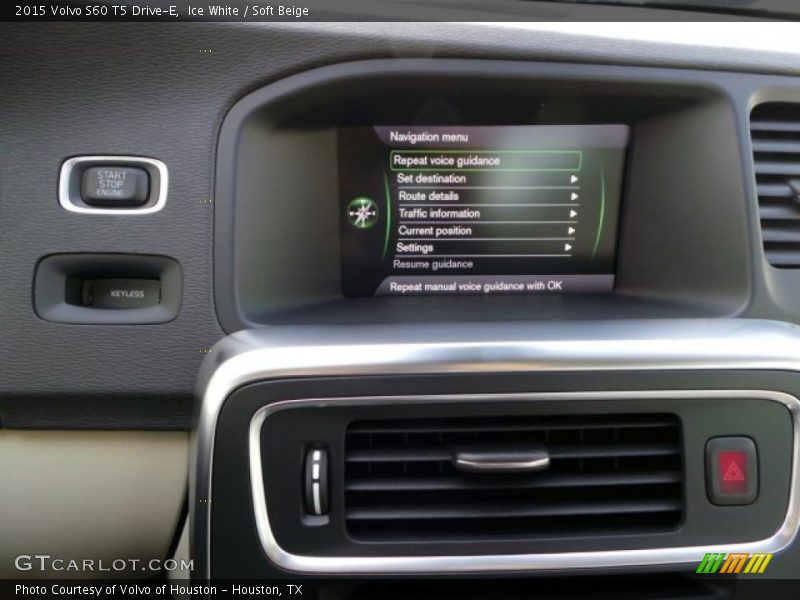 Ice White / Soft Beige 2015 Volvo S60 T5 Drive-E