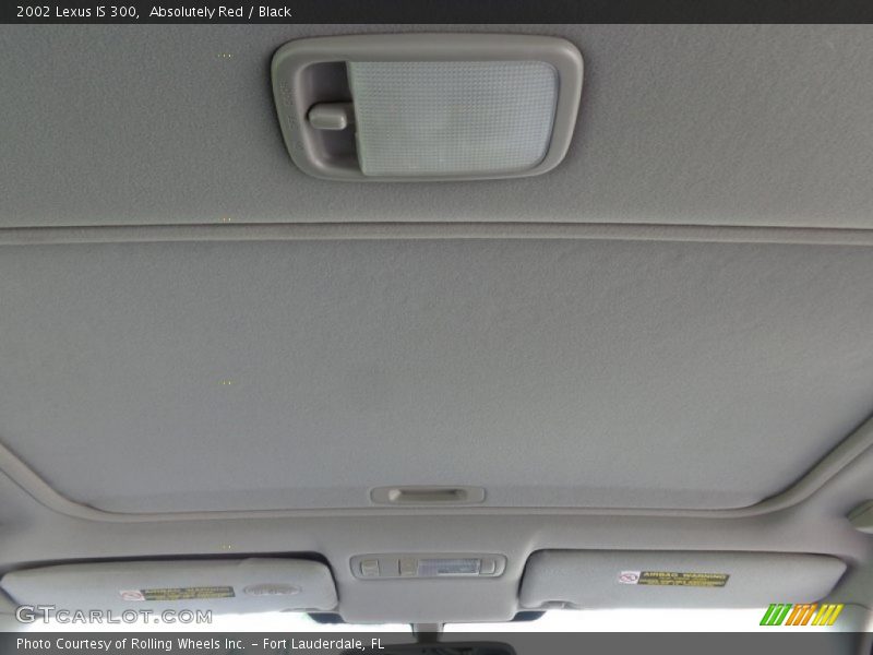 Absolutely Red / Black 2002 Lexus IS 300