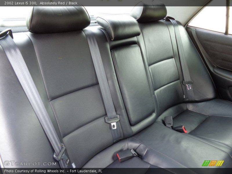 Absolutely Red / Black 2002 Lexus IS 300