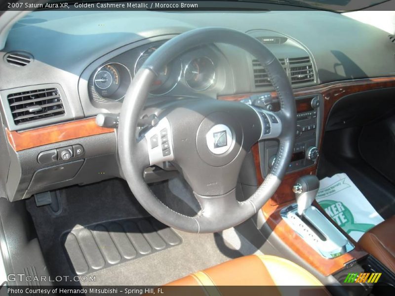 Golden Cashmere Metallic / Morocco Brown 2007 Saturn Aura XR