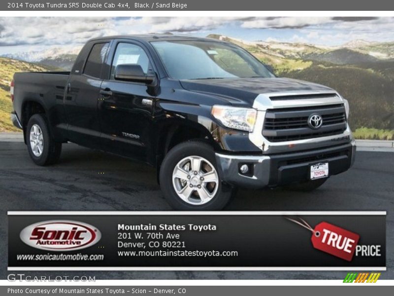 Black / Sand Beige 2014 Toyota Tundra SR5 Double Cab 4x4