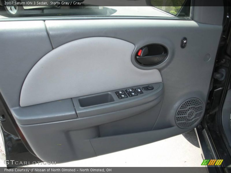 Storm Gray / Gray 2007 Saturn ION 3 Sedan
