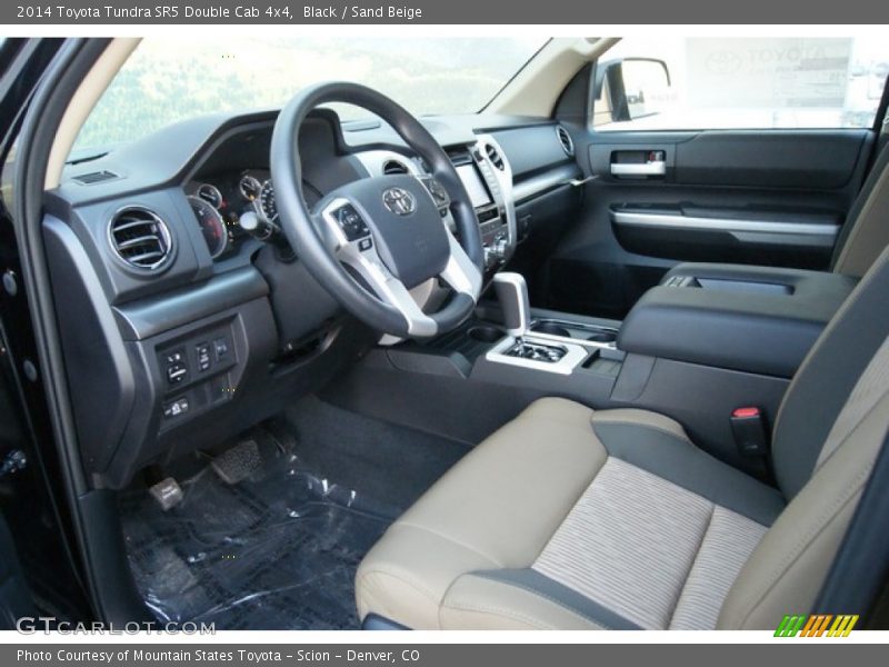 Black / Sand Beige 2014 Toyota Tundra SR5 Double Cab 4x4