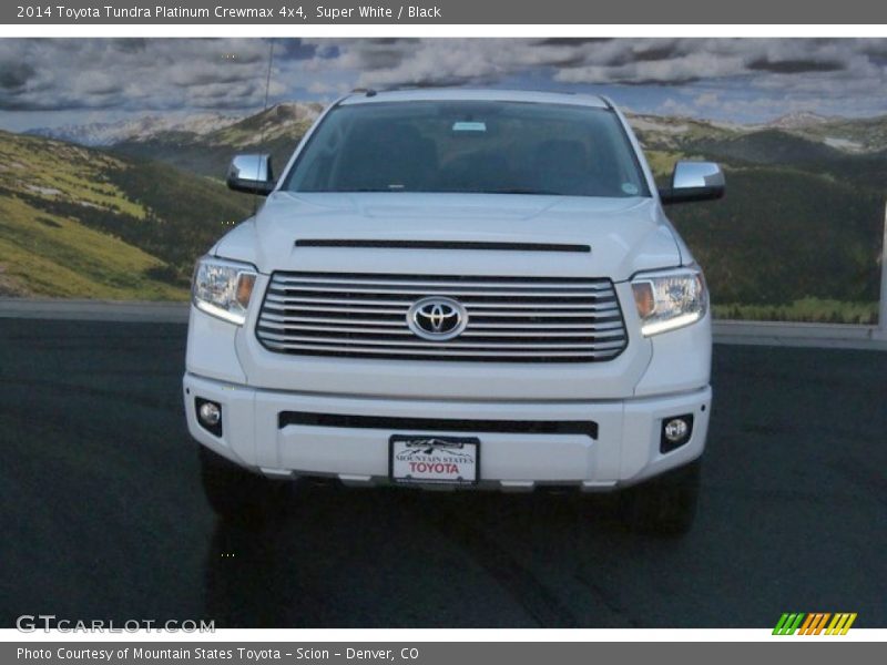 Super White / Black 2014 Toyota Tundra Platinum Crewmax 4x4