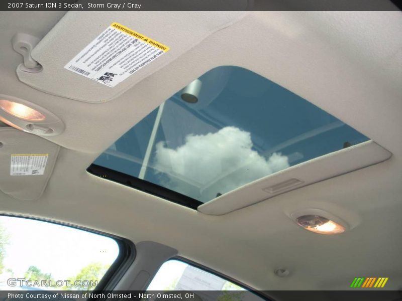 Storm Gray / Gray 2007 Saturn ION 3 Sedan