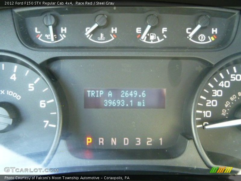 Race Red / Steel Gray 2012 Ford F150 STX Regular Cab 4x4