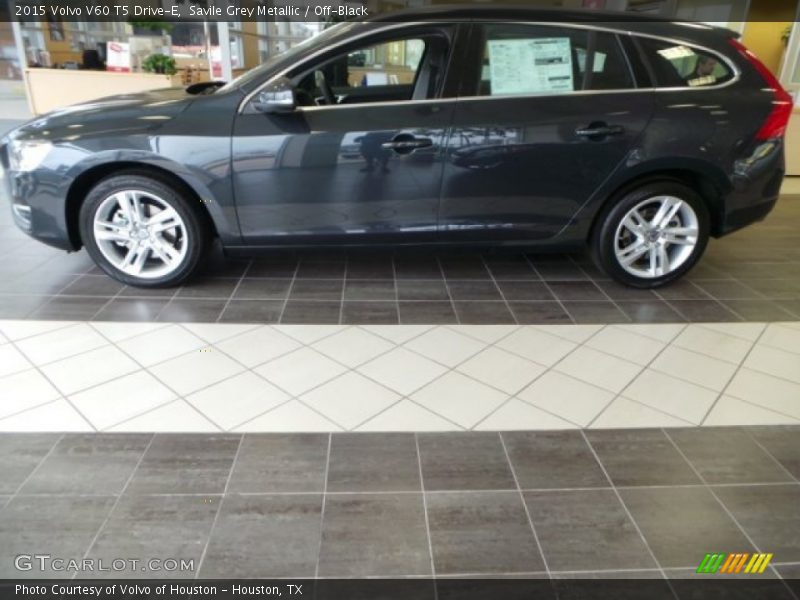 Savile Grey Metallic / Off-Black 2015 Volvo V60 T5 Drive-E