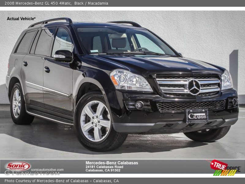 Black / Macadamia 2008 Mercedes-Benz GL 450 4Matic