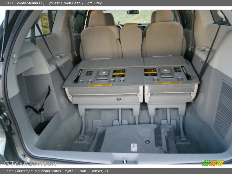 Cypress Green Pearl / Light Gray 2014 Toyota Sienna LE