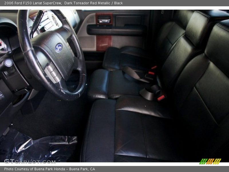 Dark Toreador Red Metallic / Black 2006 Ford F150 Lariat SuperCrew