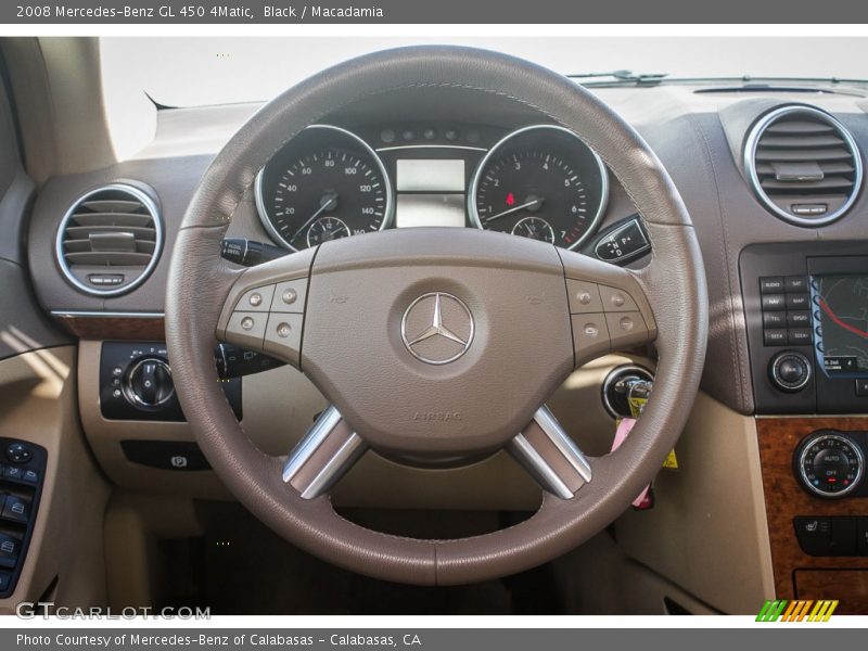 Black / Macadamia 2008 Mercedes-Benz GL 450 4Matic