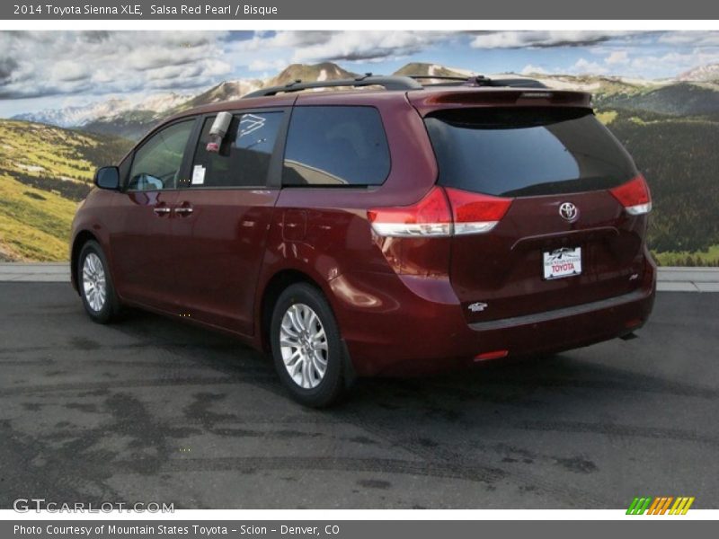 Salsa Red Pearl / Bisque 2014 Toyota Sienna XLE