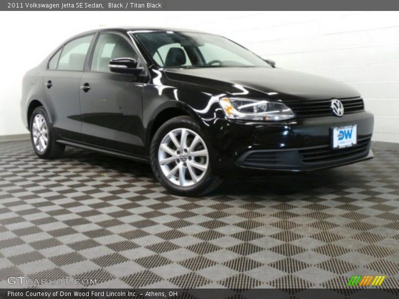 Black / Titan Black 2011 Volkswagen Jetta SE Sedan