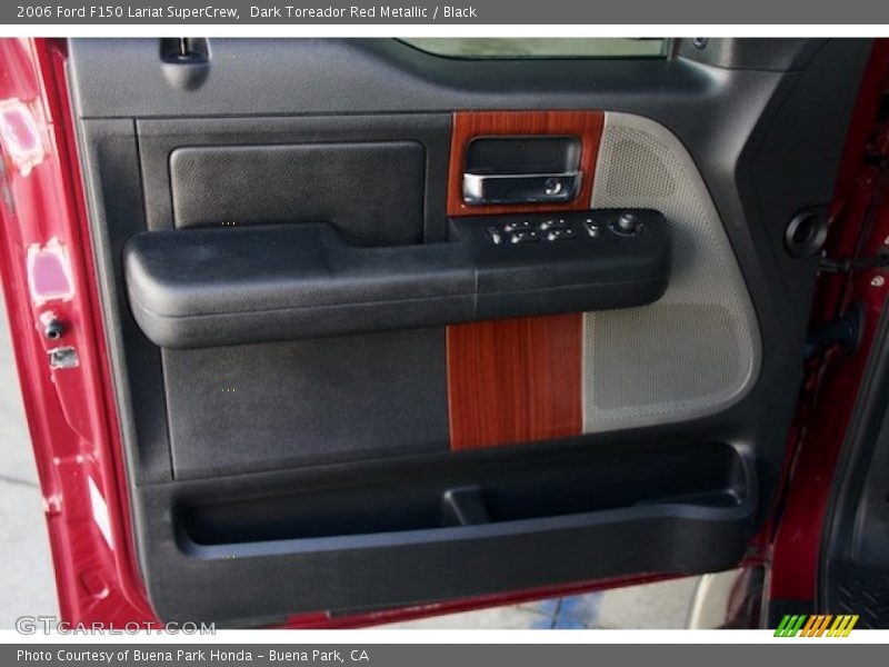 Dark Toreador Red Metallic / Black 2006 Ford F150 Lariat SuperCrew