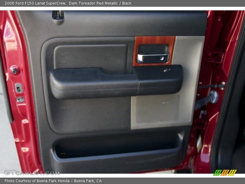 Dark Toreador Red Metallic / Black 2006 Ford F150 Lariat SuperCrew