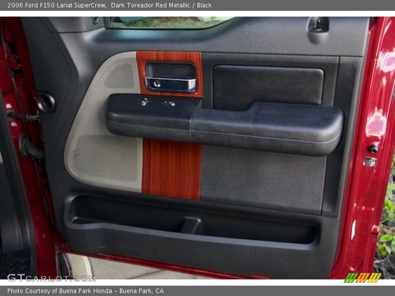 Dark Toreador Red Metallic / Black 2006 Ford F150 Lariat SuperCrew